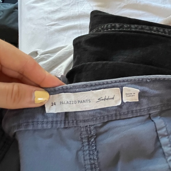 Subdued kick flare corduroy jeans blue - Picture 1 of 4
